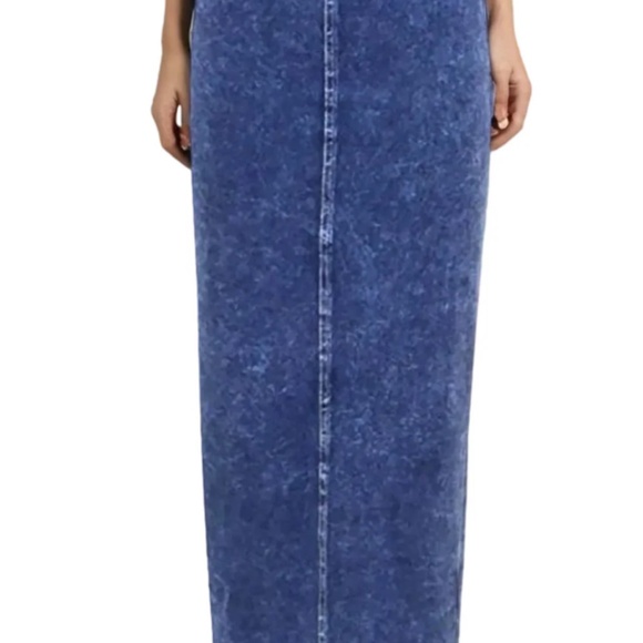 Worn Once! Hardtail Maxi Denim Pencil Skirt Size L - Picture 1 of 4